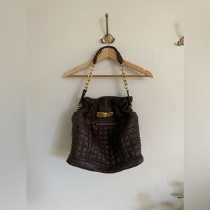Elegant Brown Quilted Women's Bag